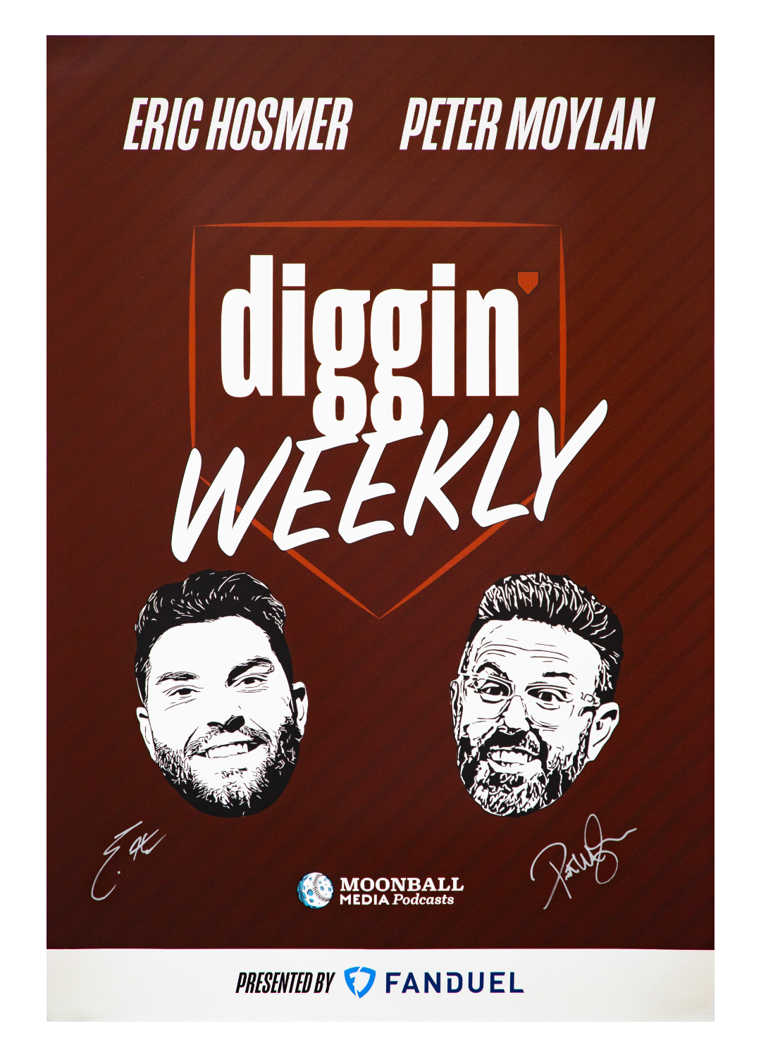 Diggin' Weekly Podcast Poster SIGNED (limited edition)