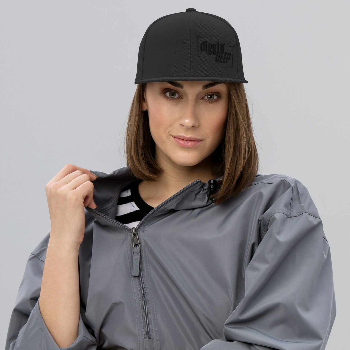 Diggin' Deep Embroidered Snapback Hat