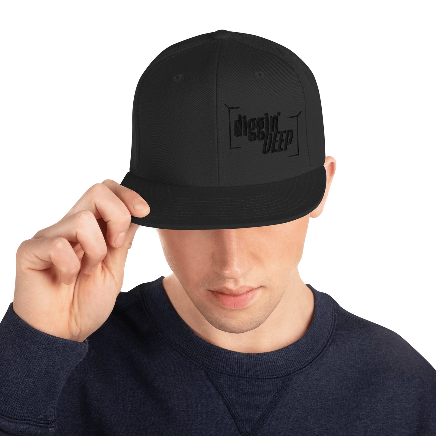 Diggin' Deep Embroidered Snapback Hat