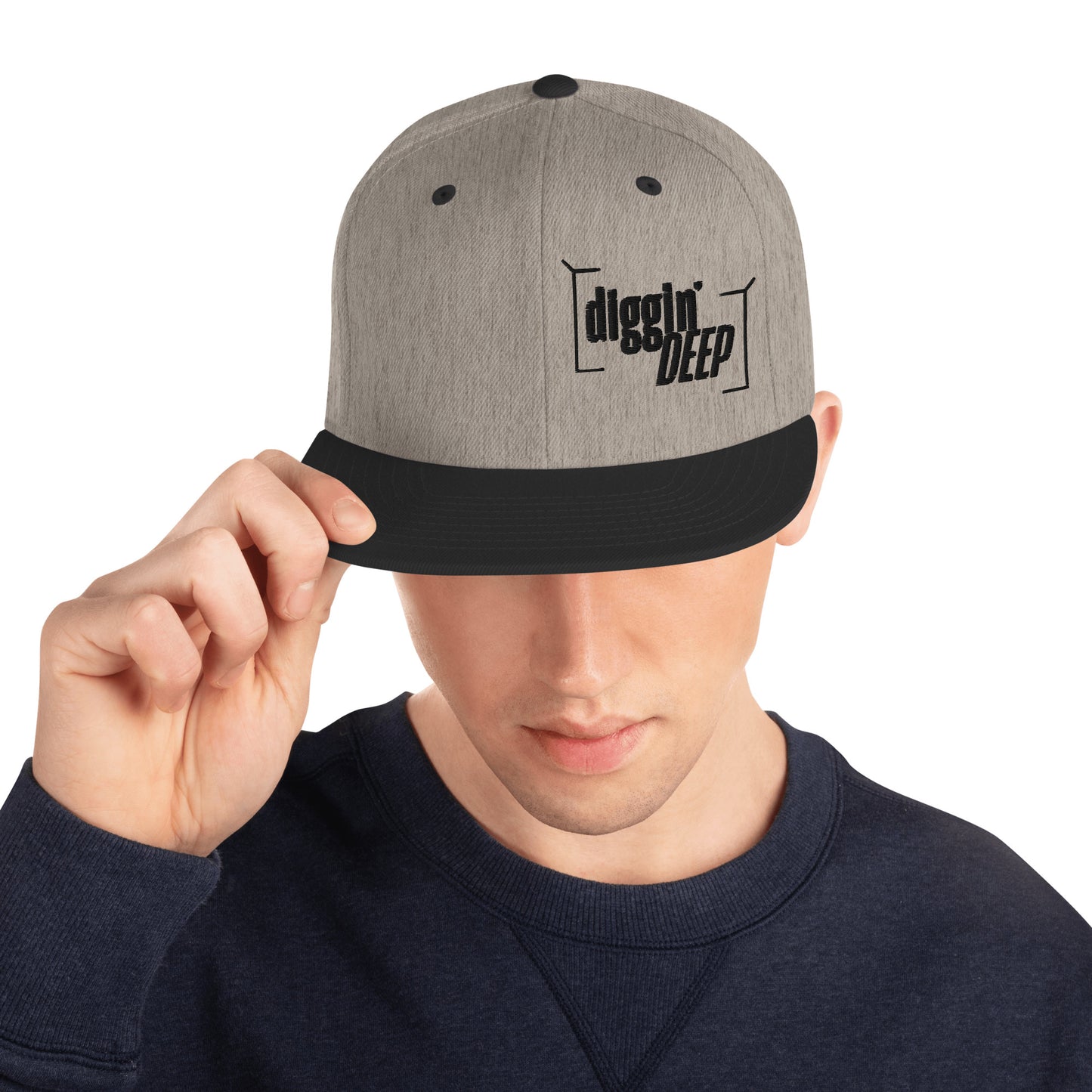 Diggin' Deep Embroidered Snapback Hat