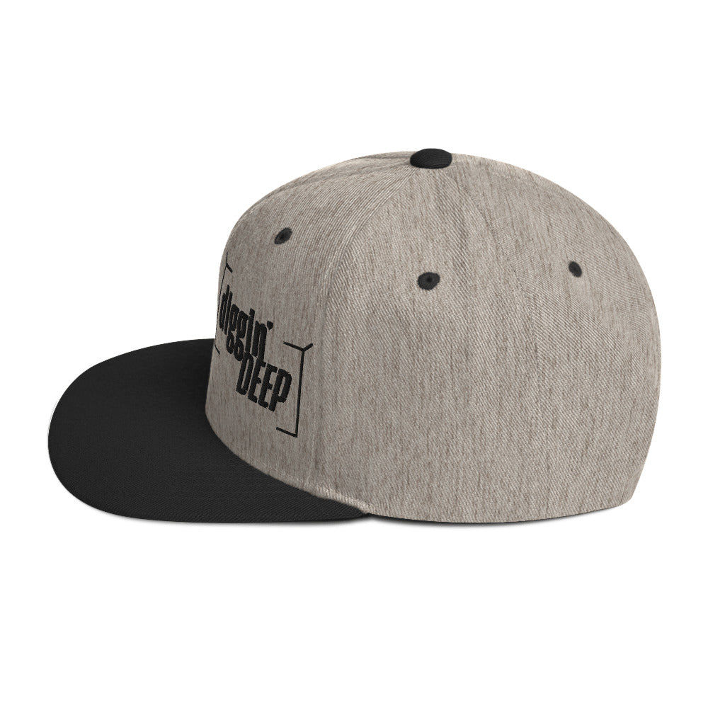 Diggin' Deep Embroidered Snapback Hat