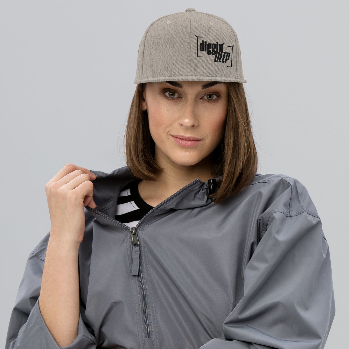 Diggin' Deep Embroidered Snapback Hat