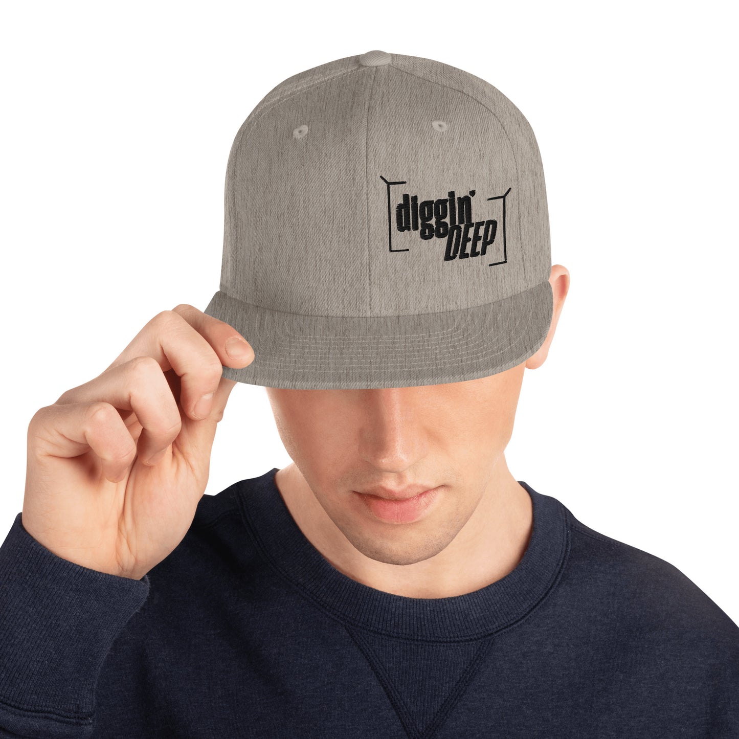 Diggin' Deep Embroidered Snapback Hat