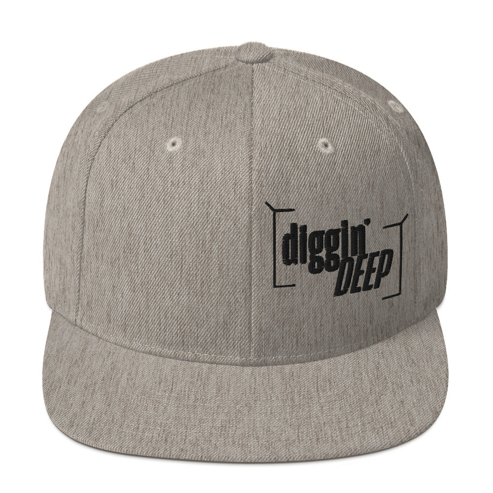 Diggin' Deep Embroidered Snapback Hat