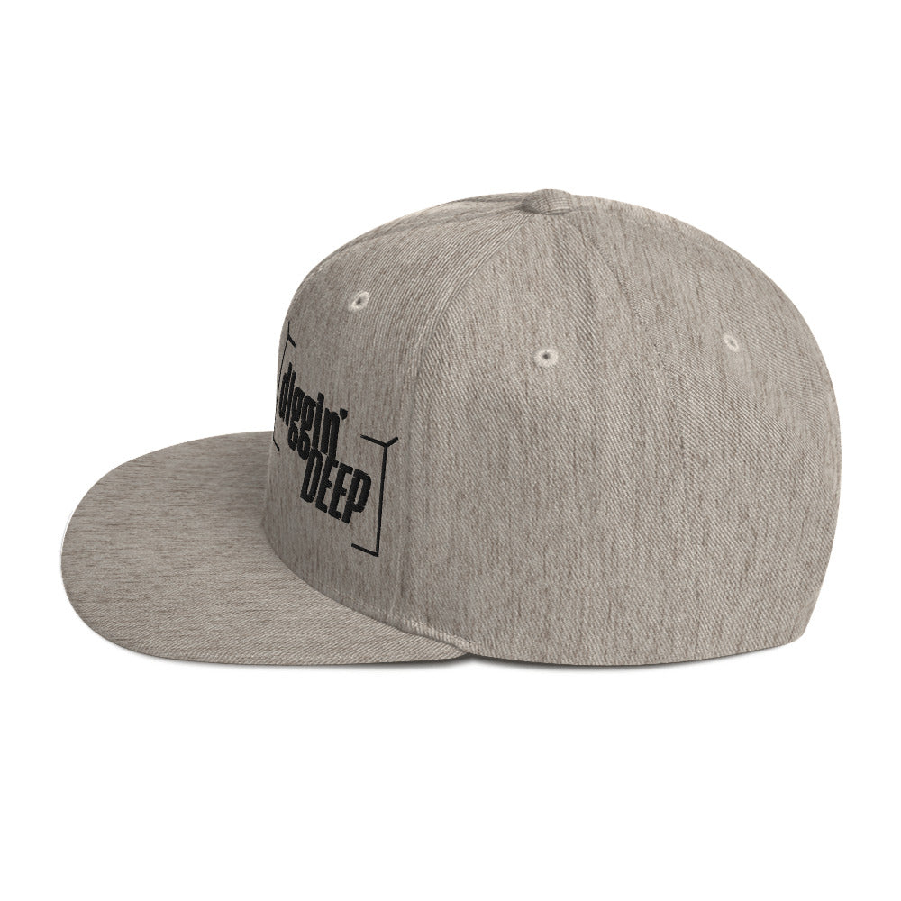 Diggin' Deep Embroidered Snapback Hat