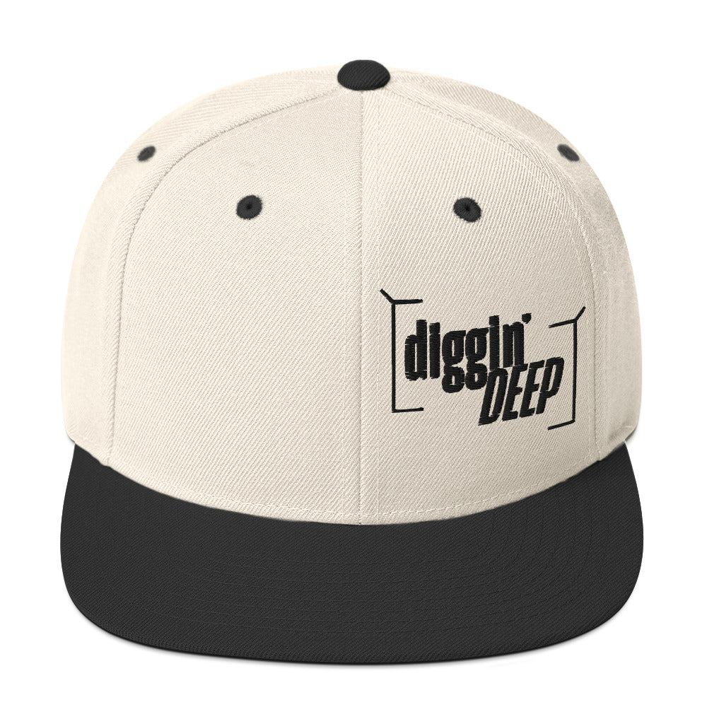 Diggin' Deep Embroidered Snapback Hat
