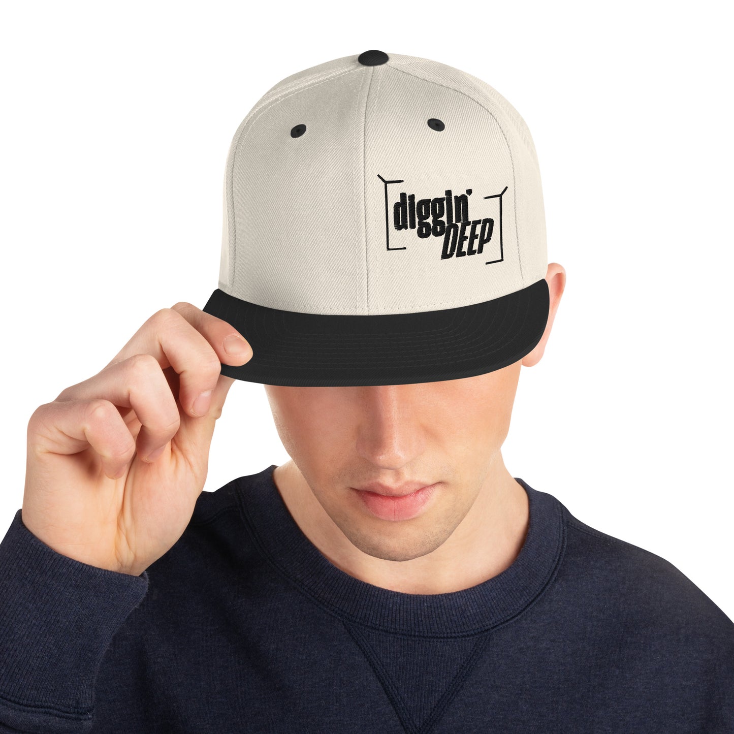 Diggin' Deep Embroidered Snapback Hat