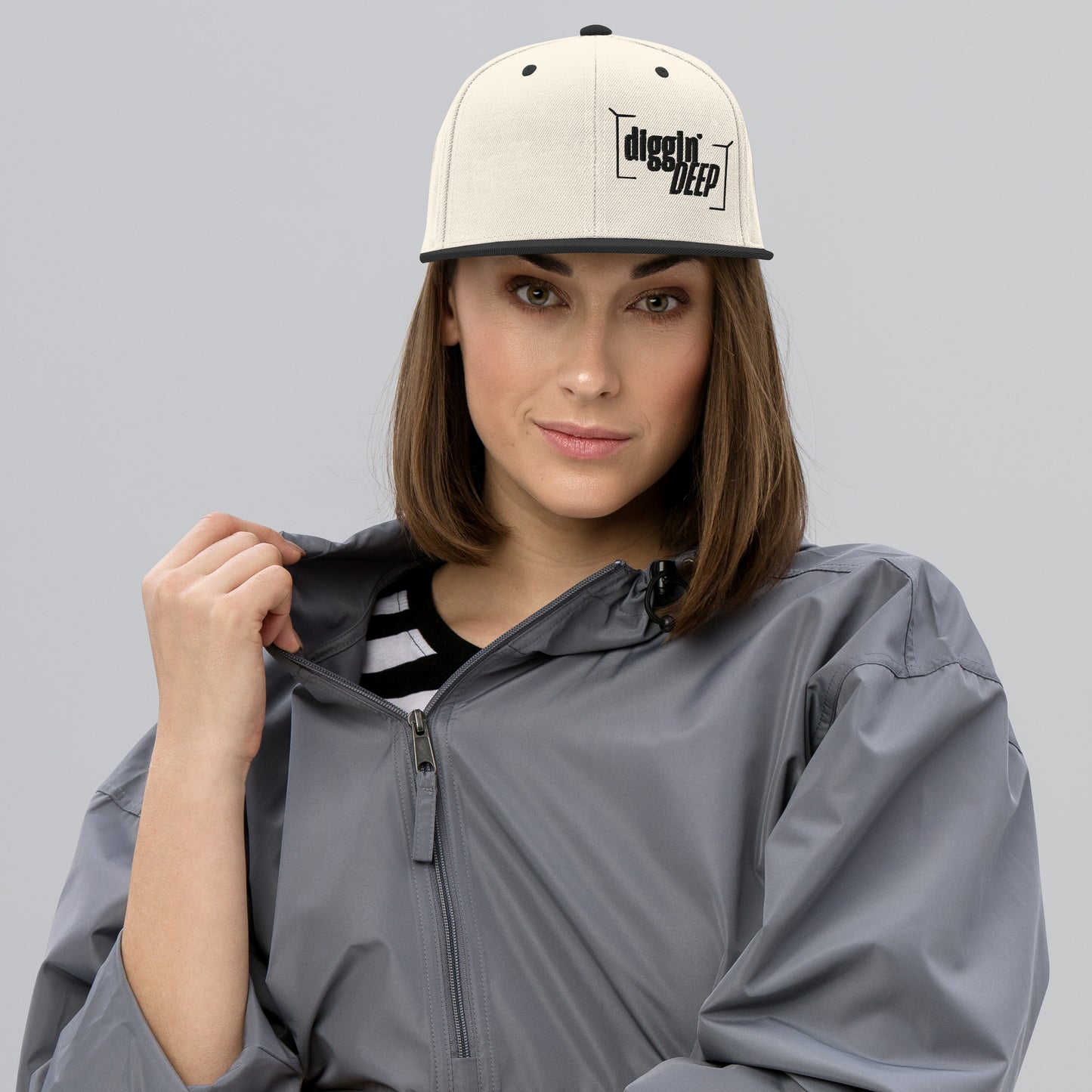 Diggin' Deep Embroidered Snapback Hat