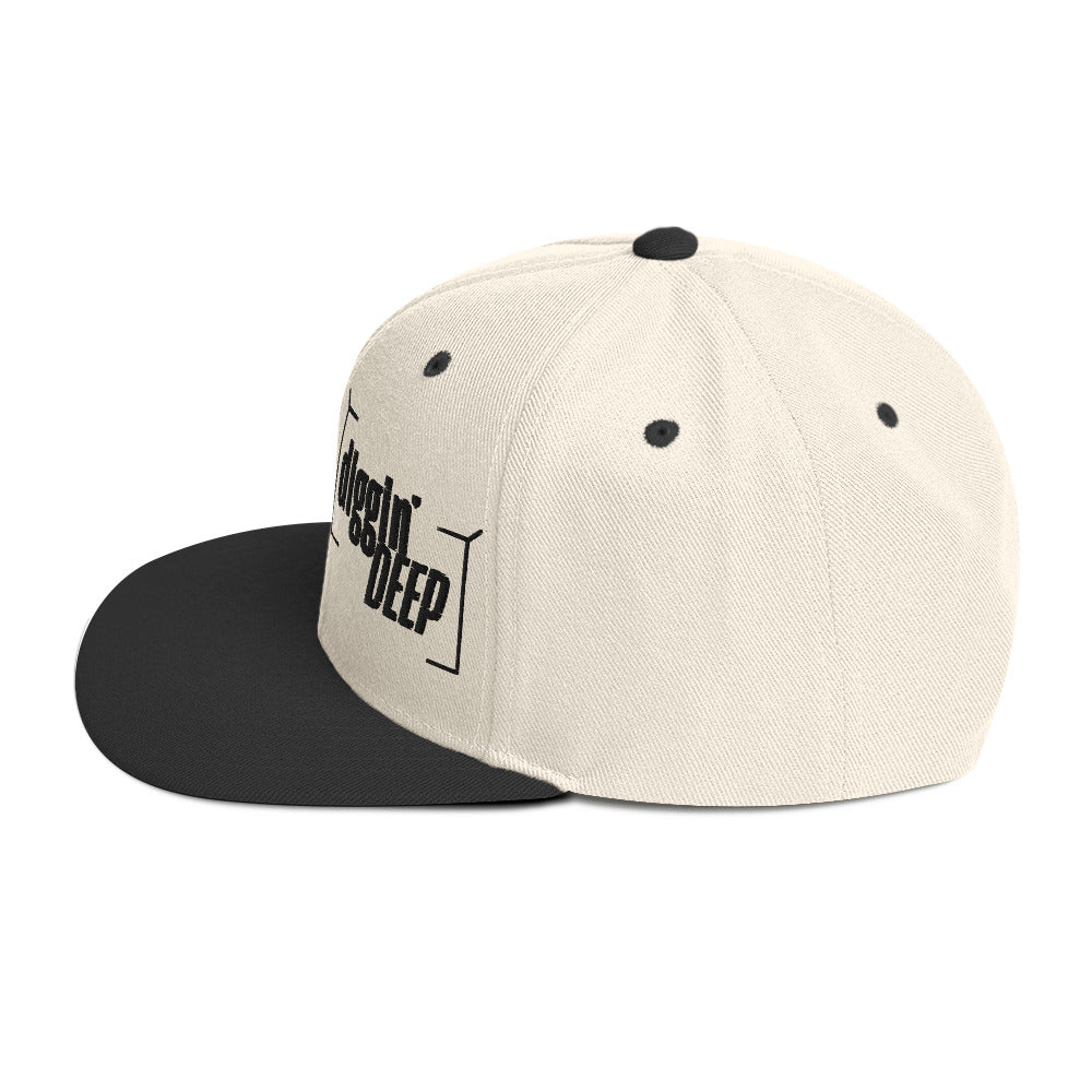 Diggin' Deep Embroidered Snapback Hat