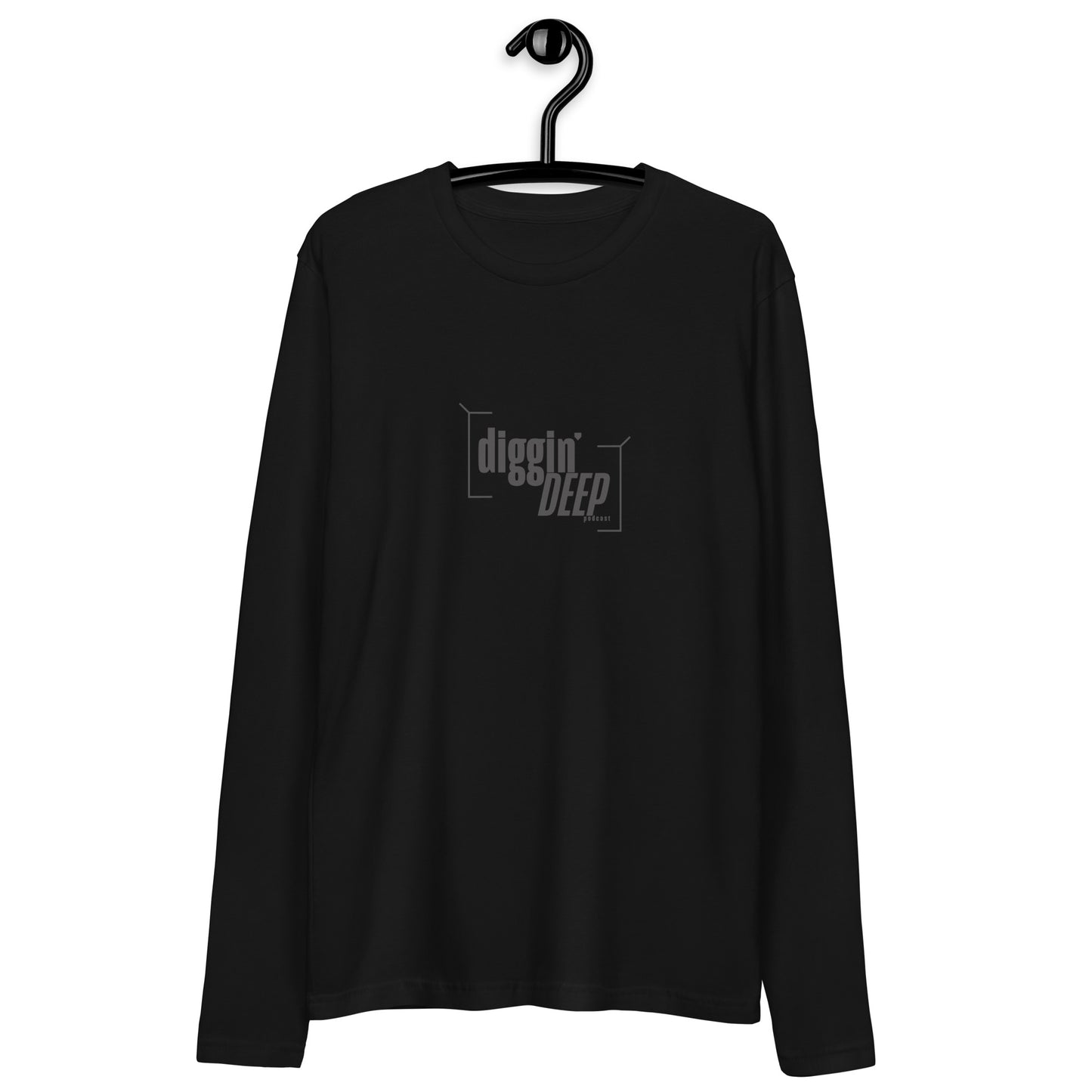 Diggin' Deep Podcast Long Sleeve Fitted Crew