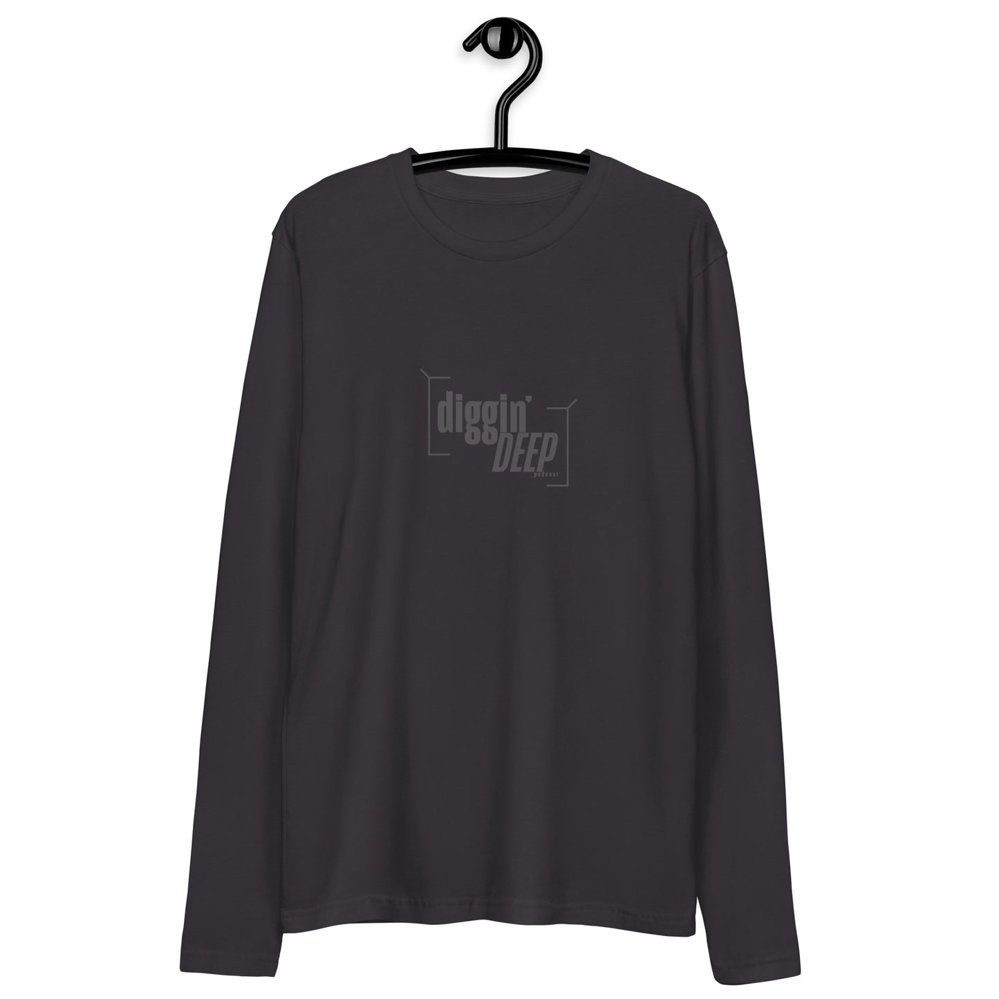 Diggin' Deep Podcast Long Sleeve Fitted Crew