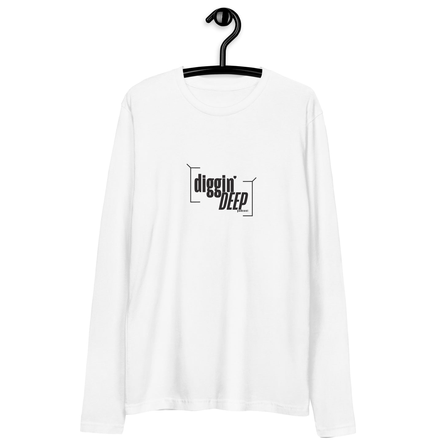 Diggin' Deep Podcast Long Sleeve Fitted Crew