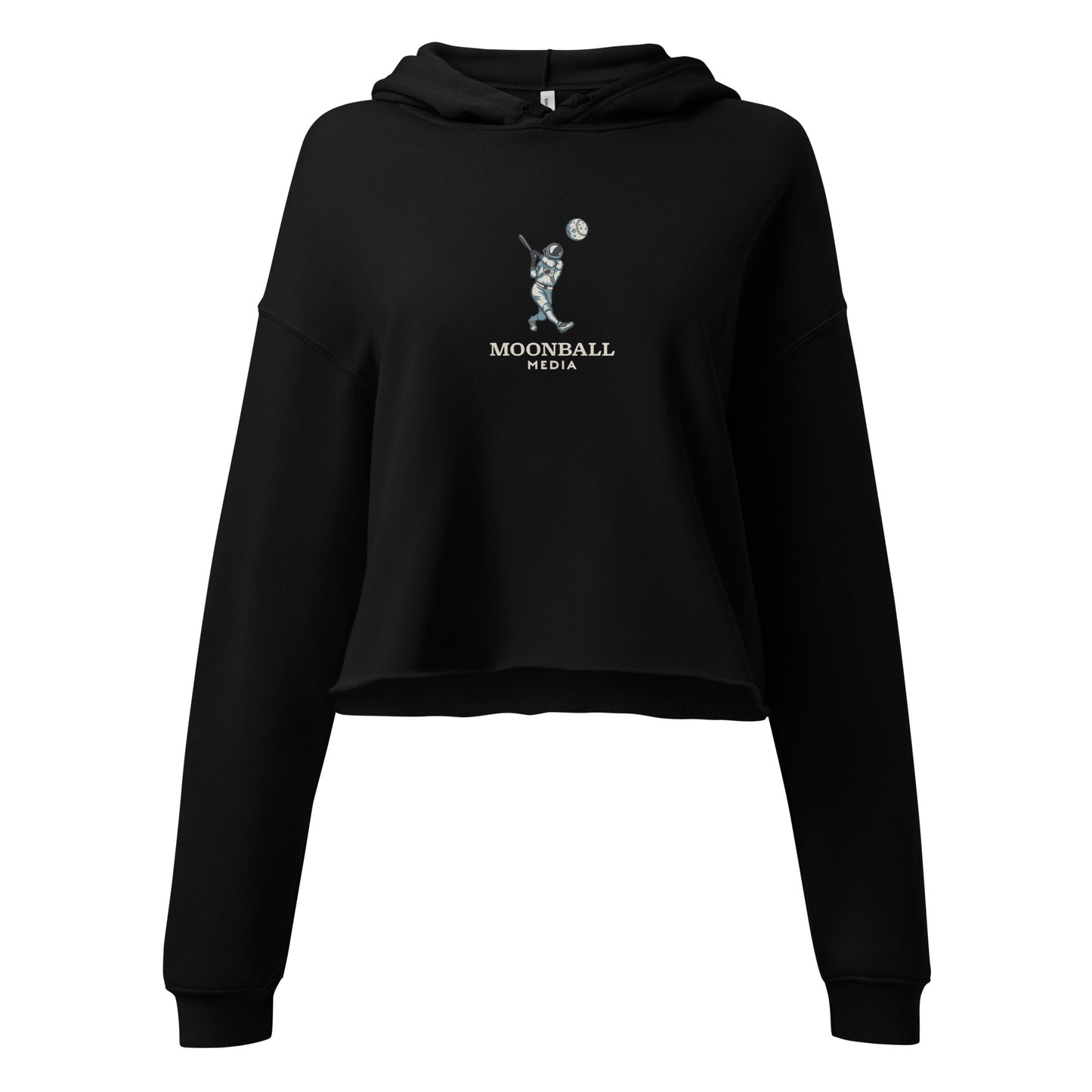 MoonBall Media Crop Hoodie