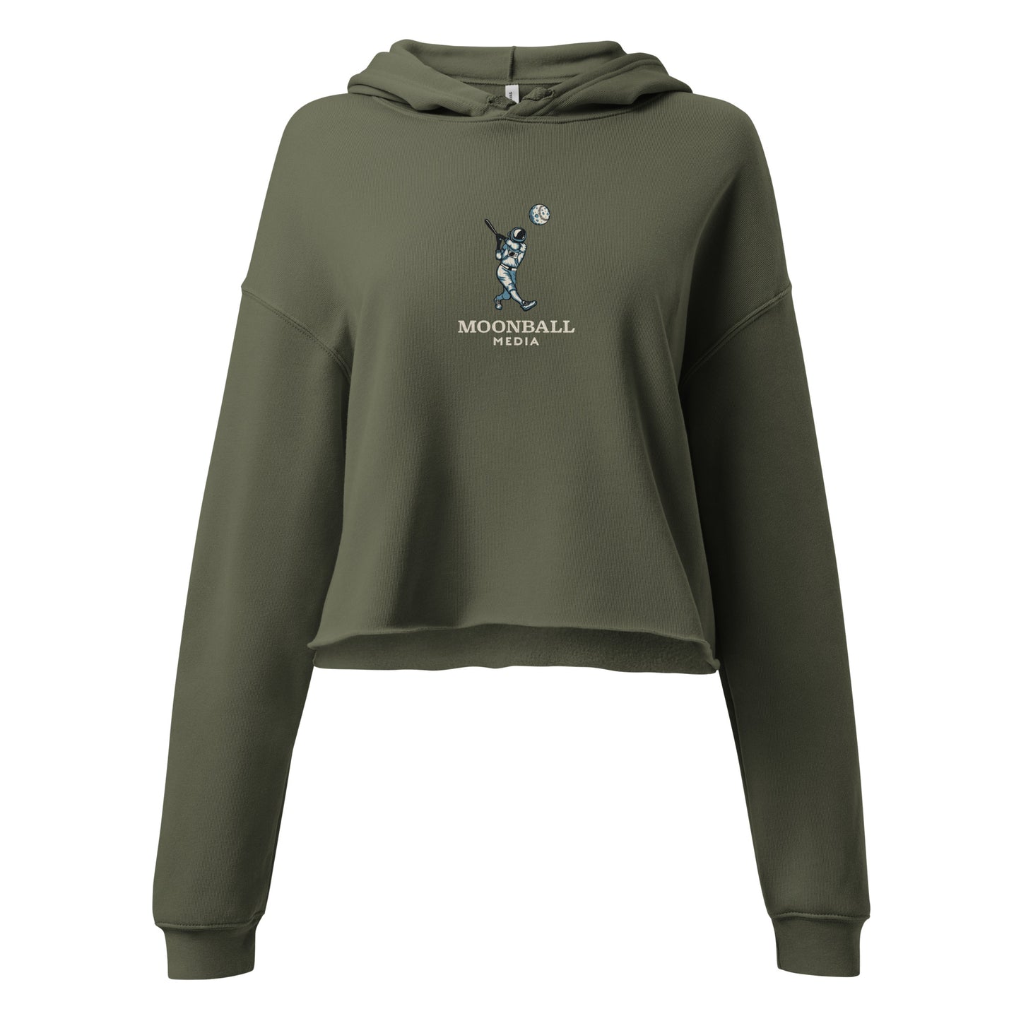 MoonBall Media Crop Hoodie