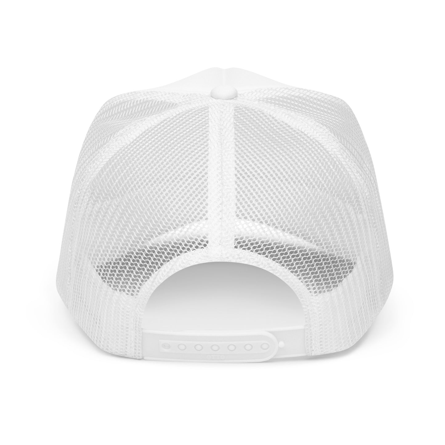 Diggin' Deep Podcast 3D Puff Foam Trucker Hat - White